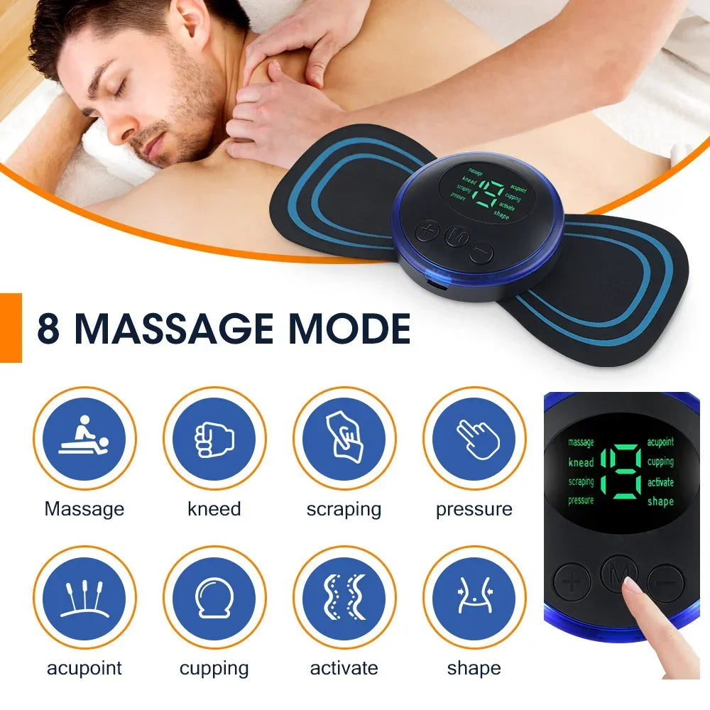 Massageador Cervical EMS de Baixa Frequência