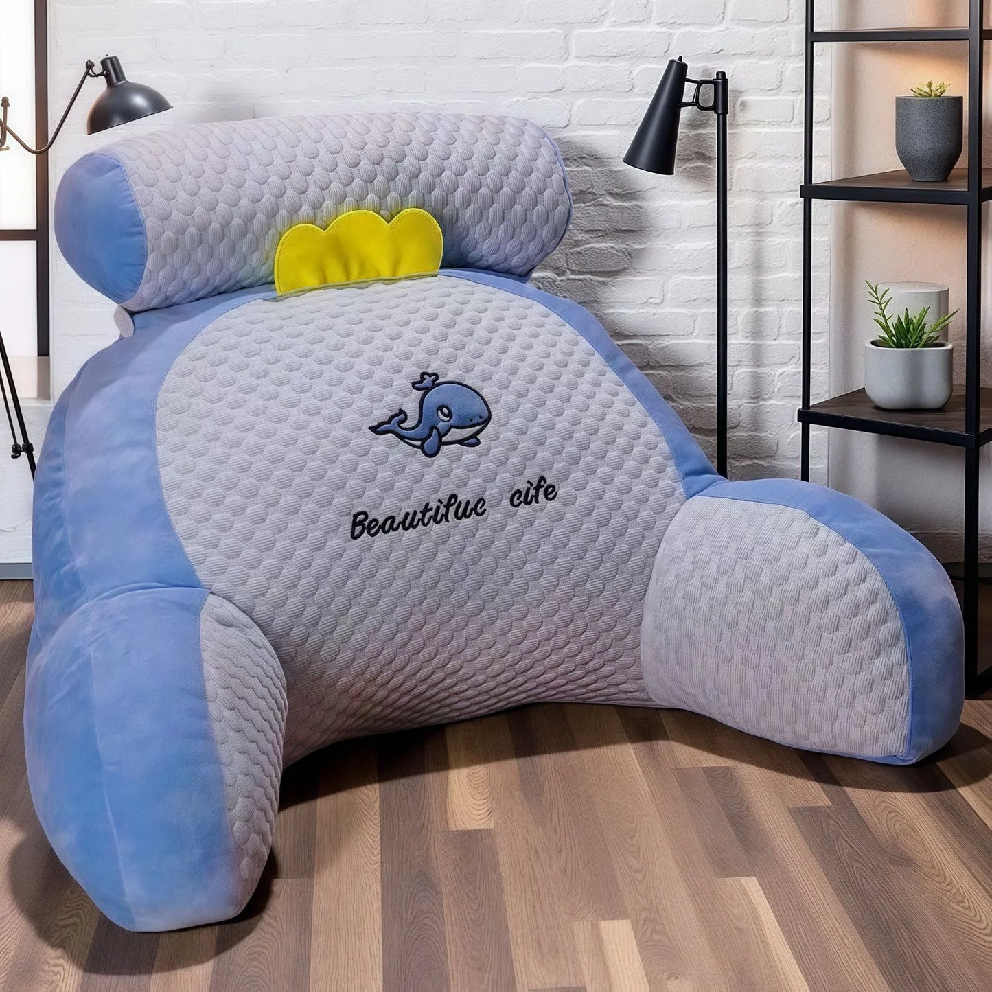 Almofada de Suporte Lombar Ergónomica — Para Cama, Sofá e Chão