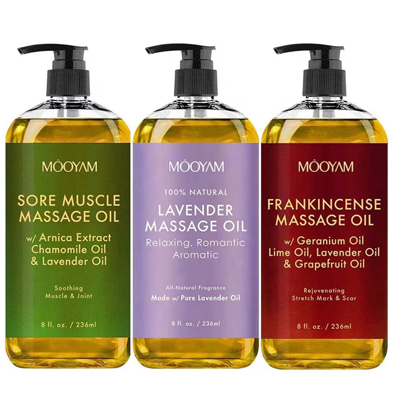 Óleo de Massagem Corporal Orgânico — Lavanda, Frankincense & Anti-Celulite | AlivioPrime