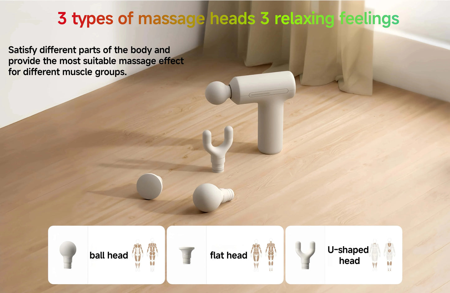 Mini Pistola de Massagem Xiaomi Mijia 3 — Motor Brushless Silencioso e Portátil