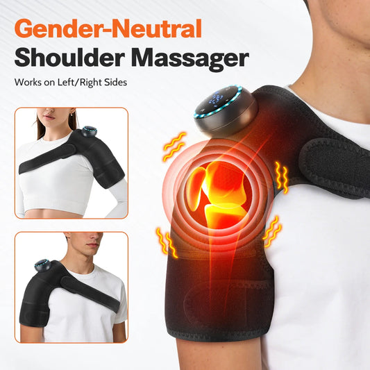 Massageador de Joelho com Calor e Vibração — Fisioterapia para Artrite e Dores Articulares