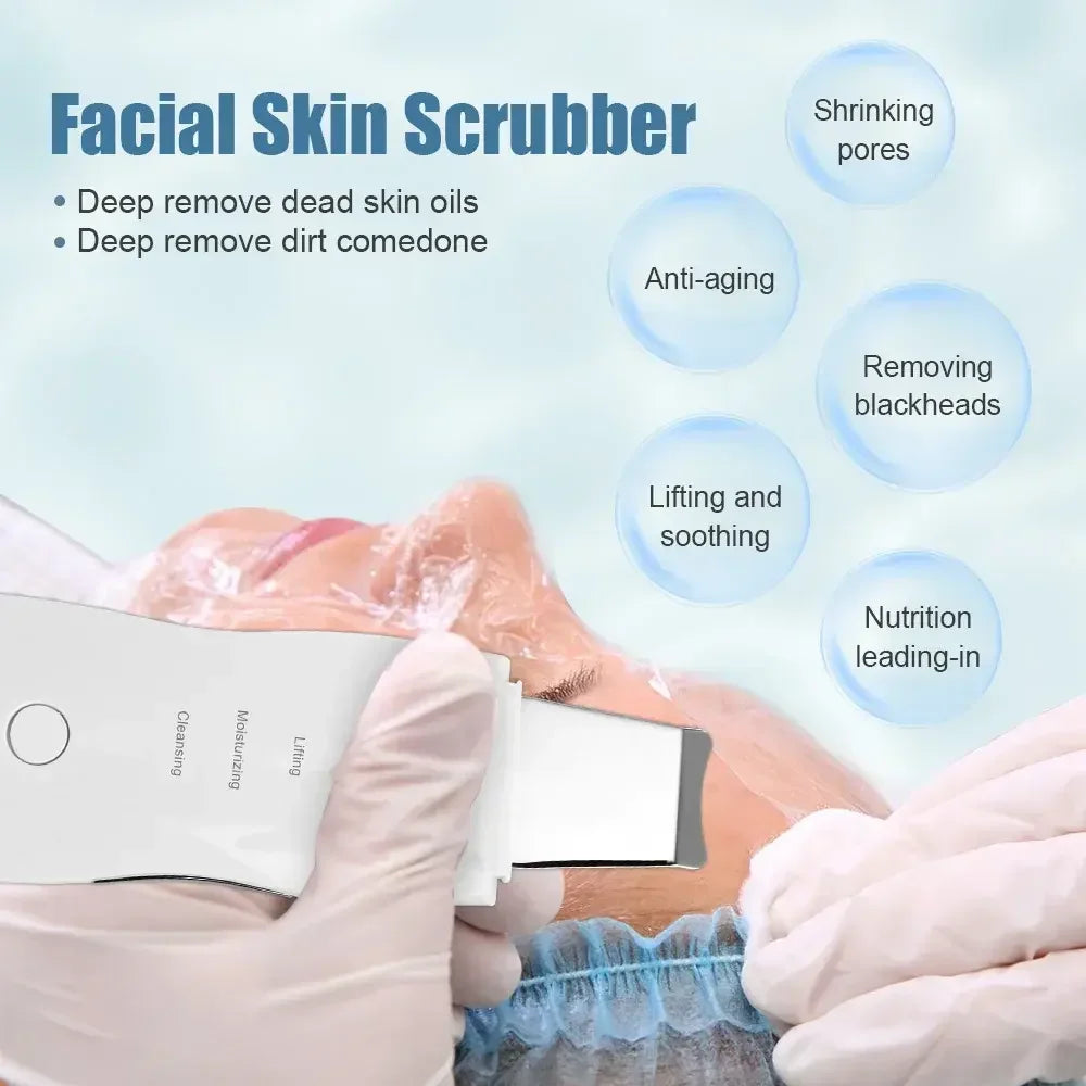 Espátula Vibratória de Limpeza Facial — Remove Pontos Negros e Esfoliante | AlivioPrime