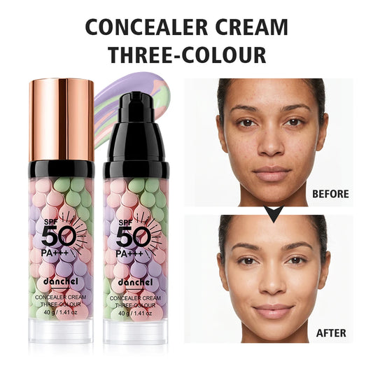 Primer Facial SPF50 3 em 1 — Corretor de Tom, Controlo de Oleosidade e Proteção Solar | AlivioPrime