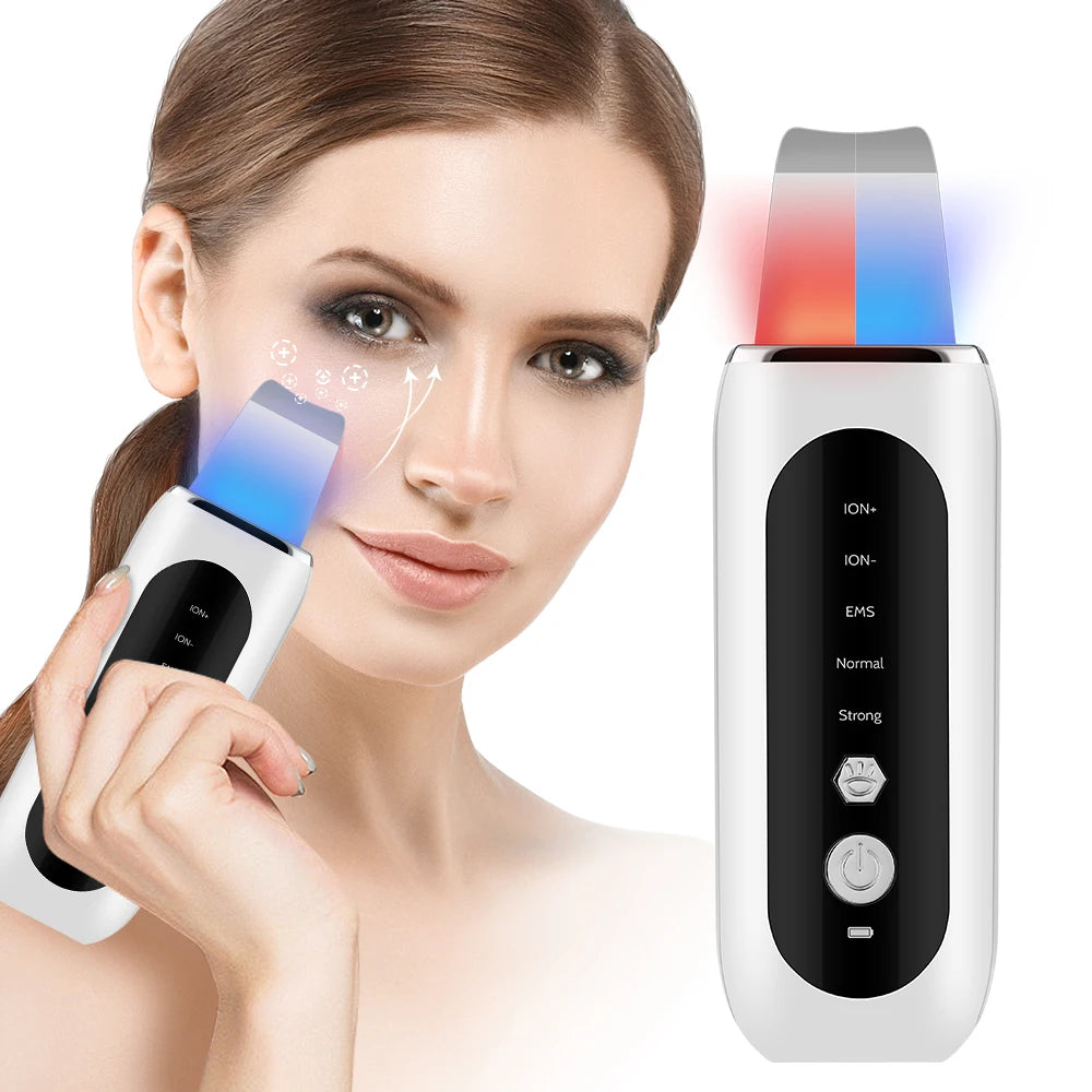 Esfoliador Ultrassónico EMS com Microcorrente — Lifting, Limpeza e Anti-Rugas | AlivioPrime