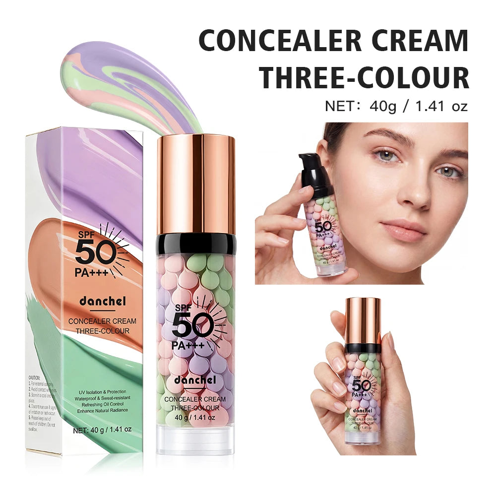 Primer Facial SPF50 3 em 1 — Corretor de Tom, Controlo de Oleosidade e Proteção Solar | AlivioPrime