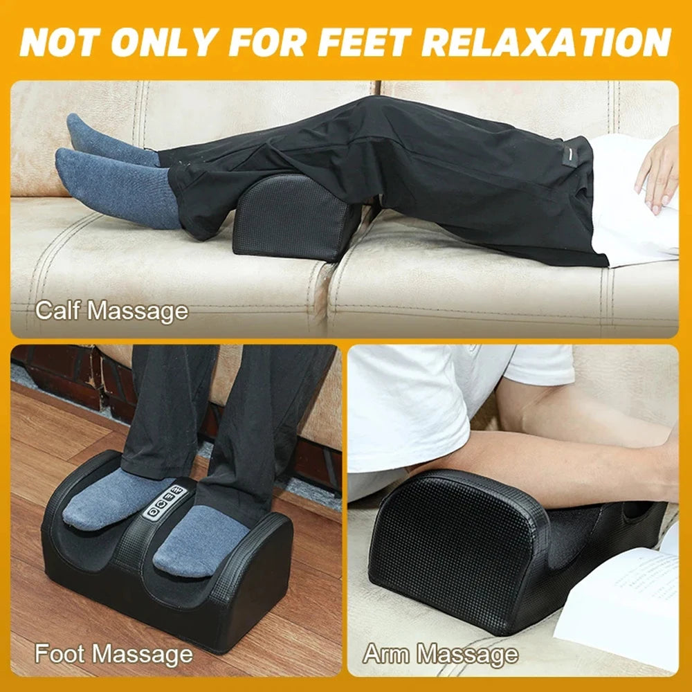Massageador Shiatsu de Pés com Calor — 12 Bolas 3D e Compressão Térmica