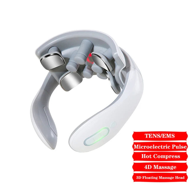 Massageador Cervical com Calor e Vibração — Relaxamento e Conforto