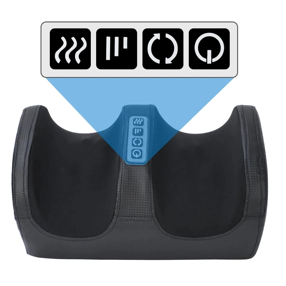 Massageador Shiatsu de Pés com Calor — 12 Bolas 3D e Compressão Térmica