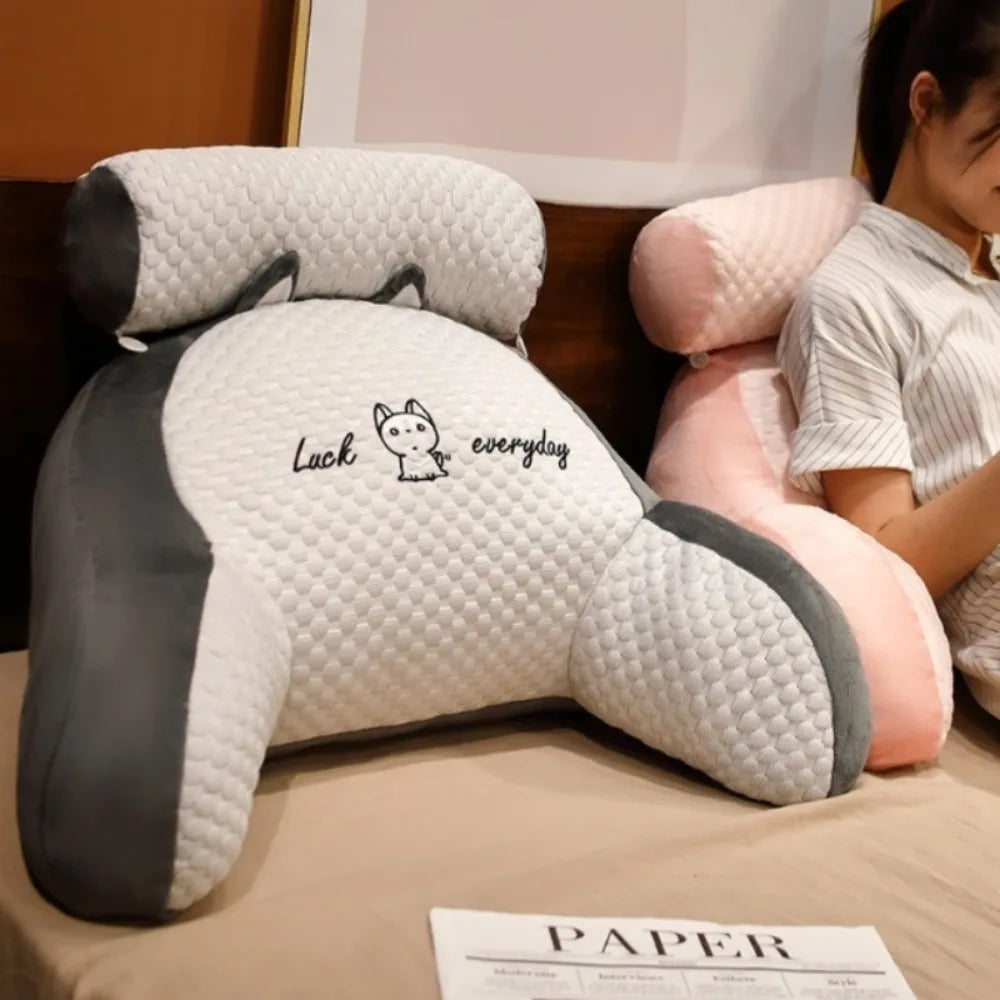 Almofada de Suporte Lombar Ergónomica — Para Cama, Sofá e Chão