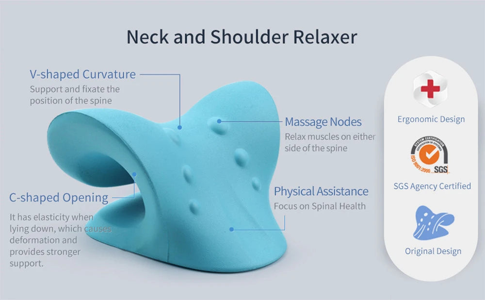 Esticador e Relaxador Cervical para Pescoço e Ombros