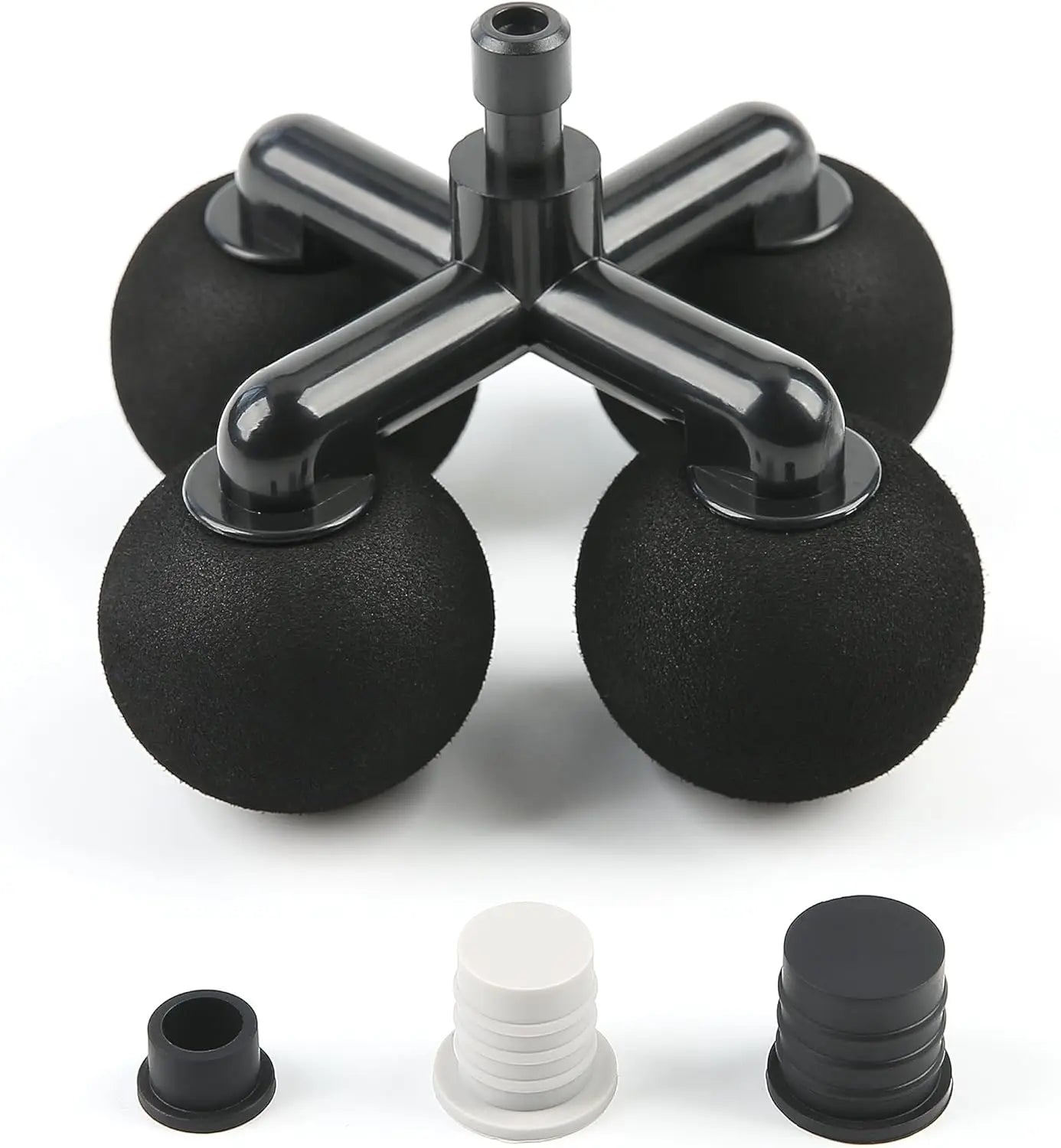 Pistola de Massagem Fascial Pro — Duplo Modo e 4 Cabeças de Massagem