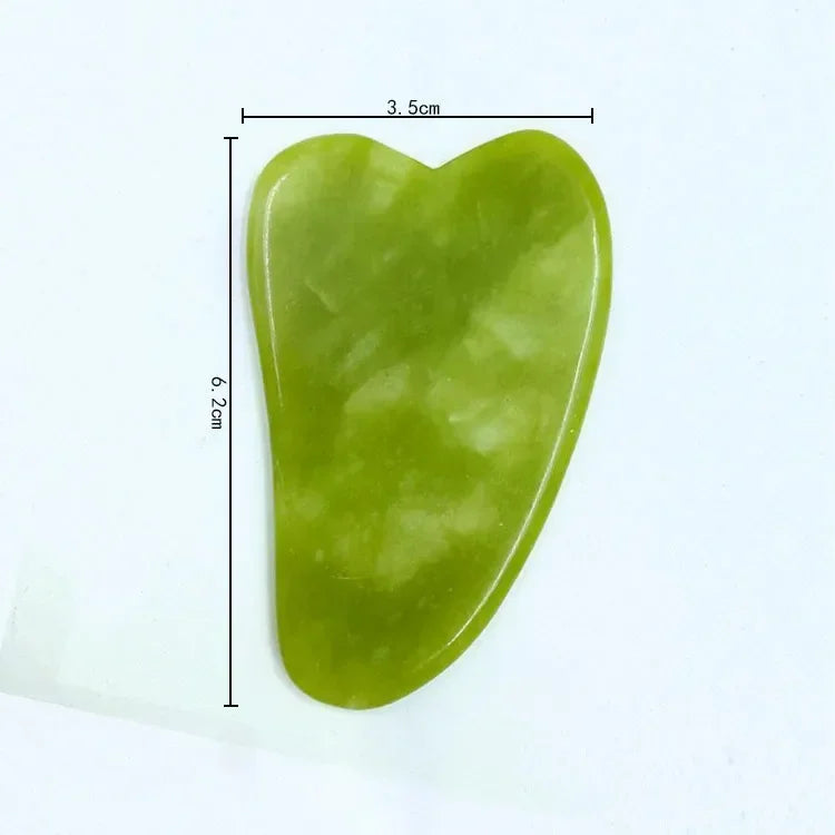 Rolo de Jade Natural e Gua Sha para Rosto e Pescoço