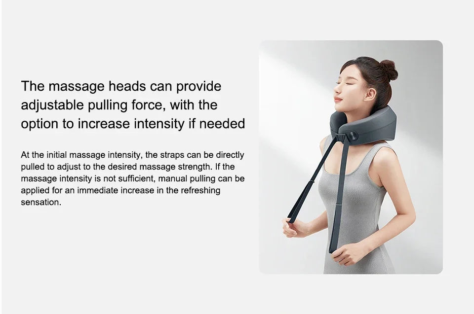 Massageador Cervical Inteligente Xiaomi Mijia — Vibração e Calor Constante 42°C