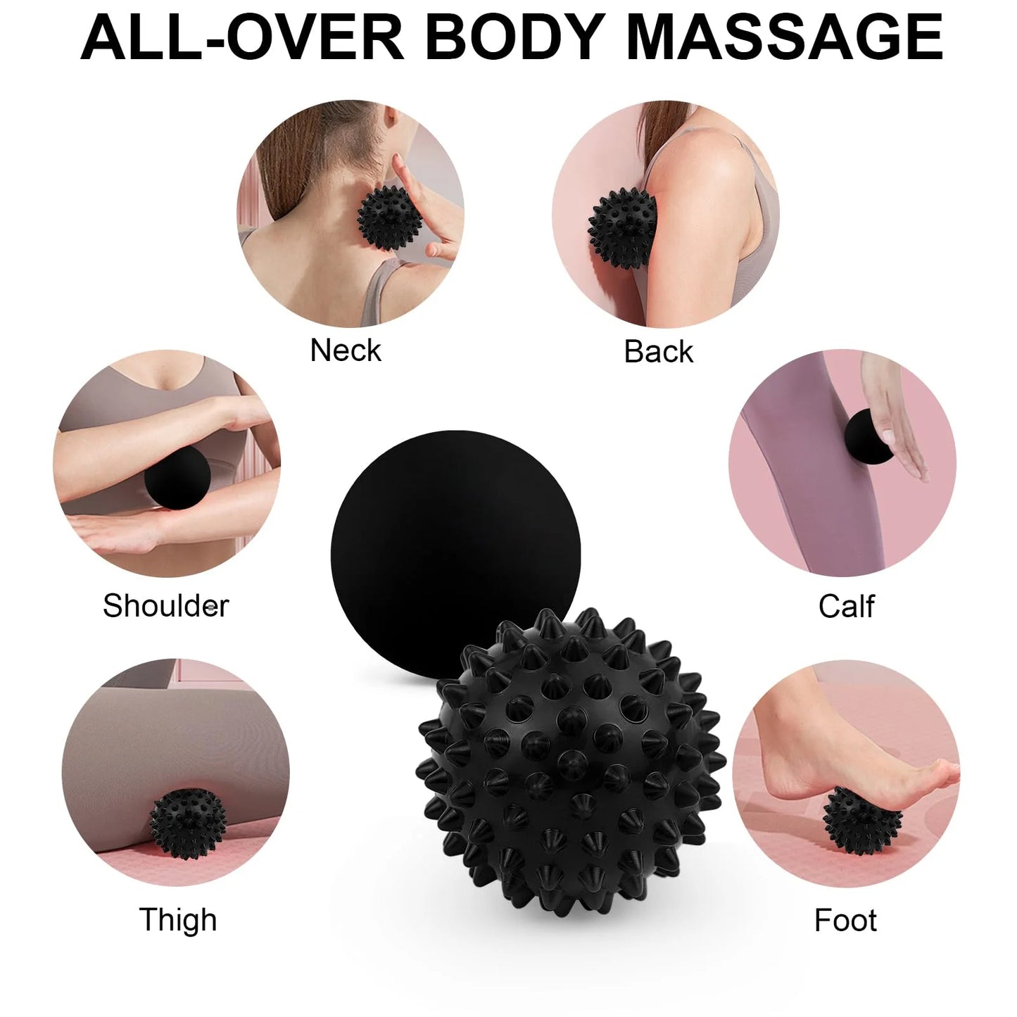Bola de Massagem com Picos — Tecido Profundo, Trigger Points e Terapia Muscular | AlivioPrime