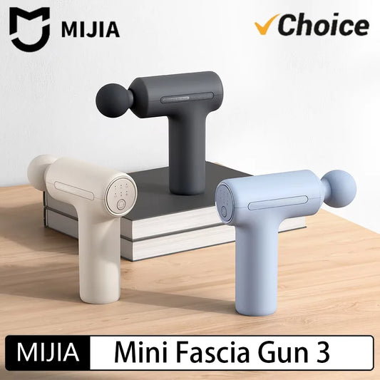 Mini Pistola de Massagem Xiaomi Mijia 3 — Motor Brushless Silencioso e Portátil