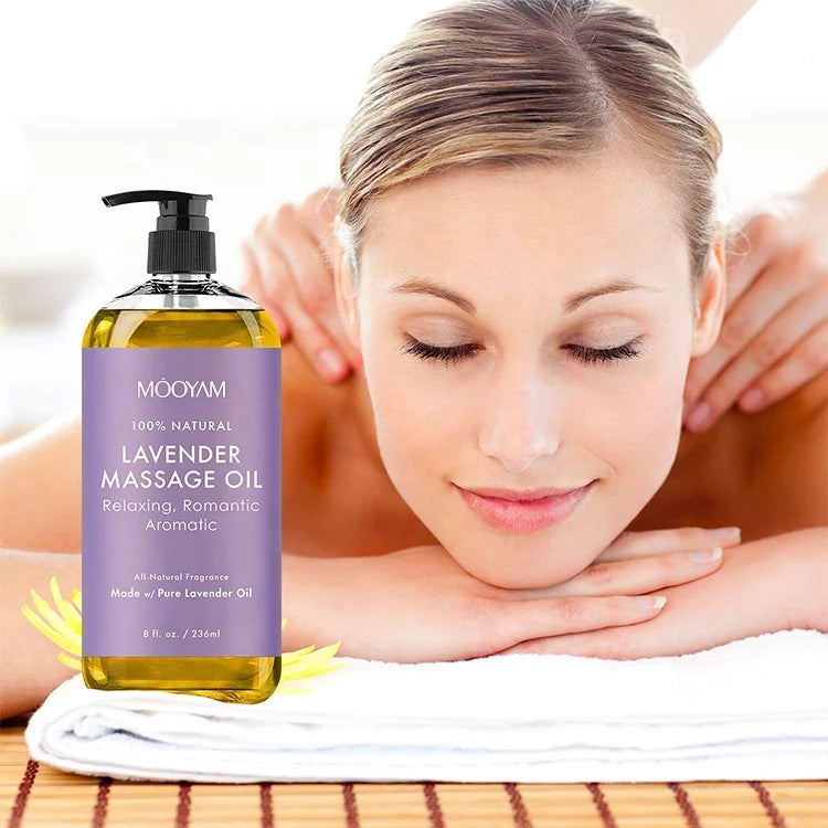 Óleo de Massagem Corporal Orgânico — Lavanda, Frankincense & Anti-Celulite | AlivioPrime