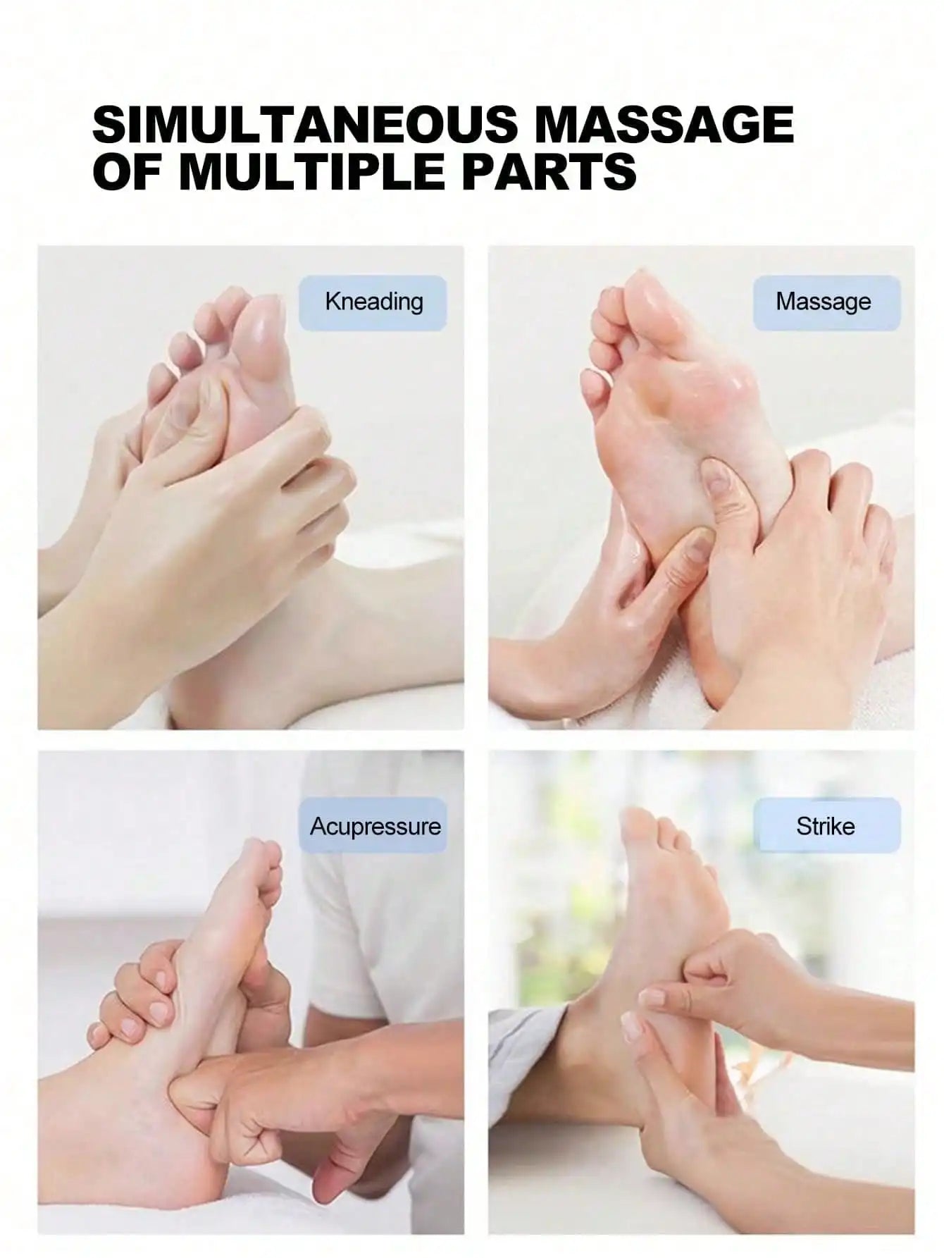 Massageador Elétrico de Pés Recarregável Plus — Relaxamento e Circulação