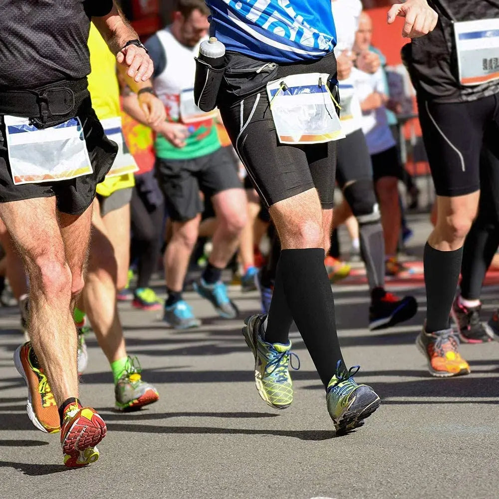 Meias de Compressão Desportivas Unissexo – Alívio de Fadiga