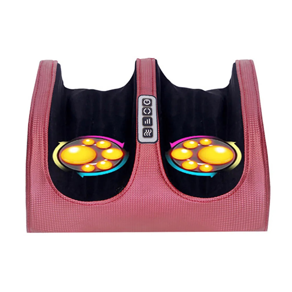 Massageador Elétrico de Pés Shiatsu Premium — 12 Bolas 3D, Calor e Controlo Remoto