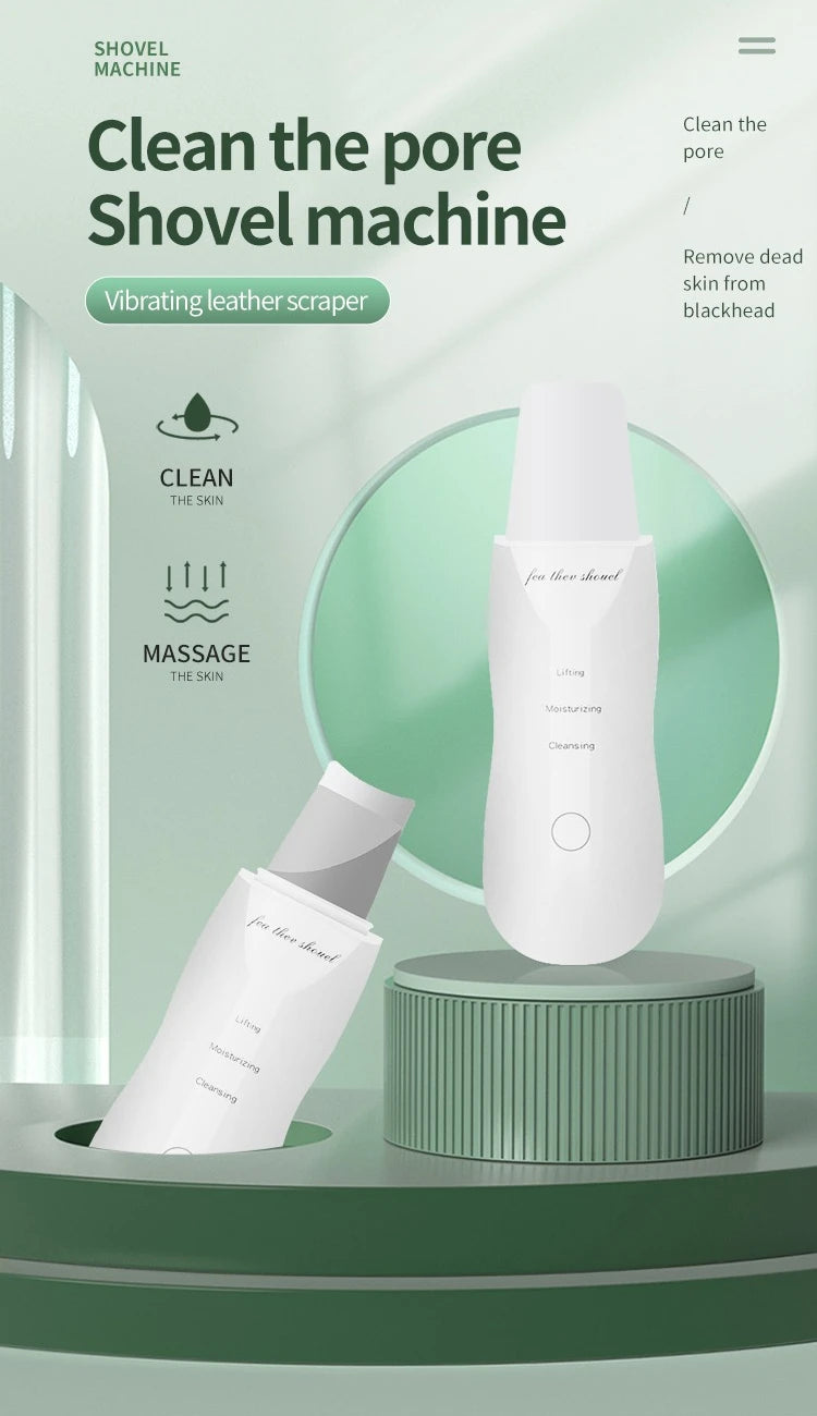Espátula Vibratória de Limpeza Facial — Remove Pontos Negros e Esfoliante | AlivioPrime