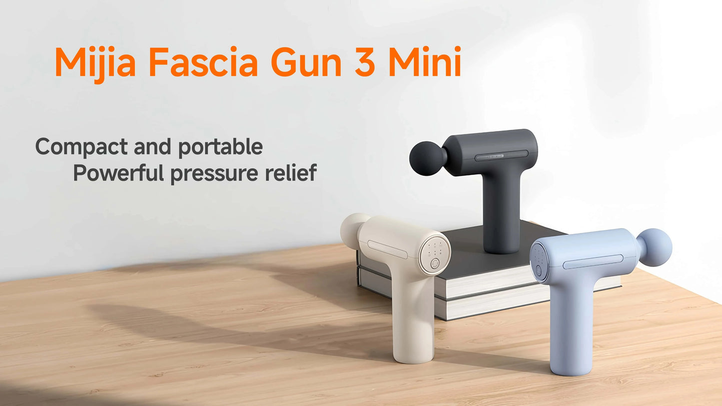 Mini Pistola de Massagem Xiaomi Mijia 3 — Motor Brushless Silencioso e Portátil