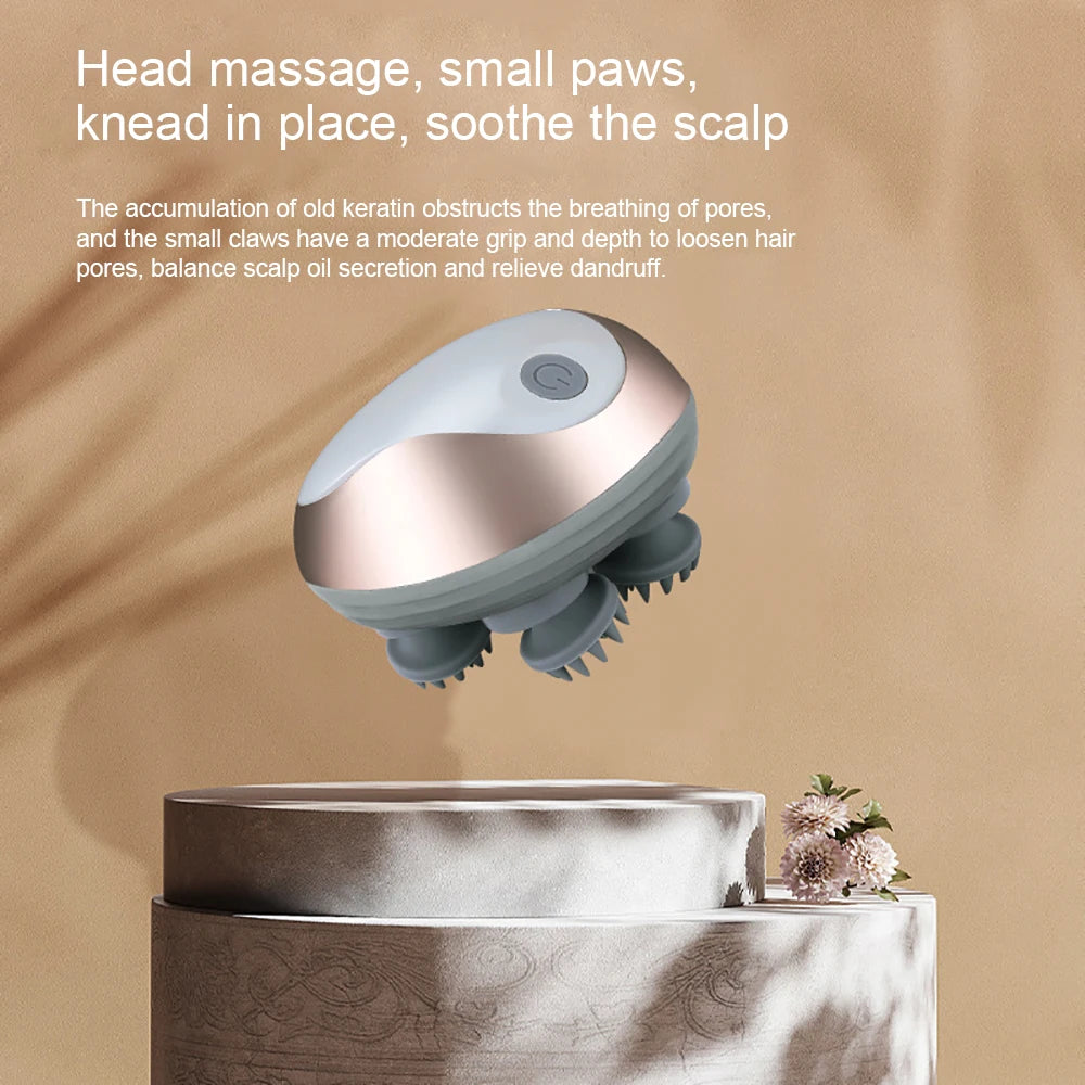 Massageador Elétrico de Couro Cabeludo — 6 Modos, Vibração e Estimulação Capilar | AlivioPrime