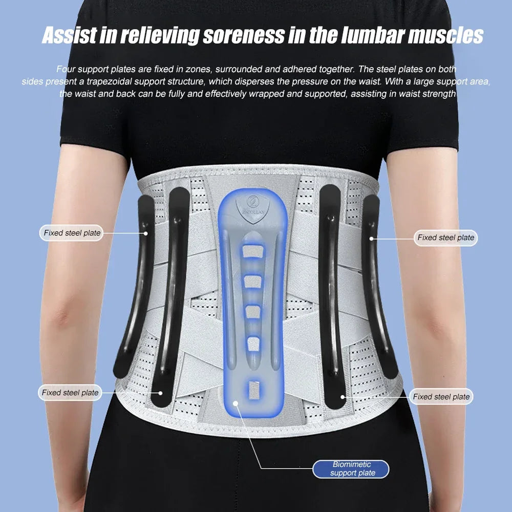 Cinta Lombar Pro 5 Suportes | Estabilidade Postural