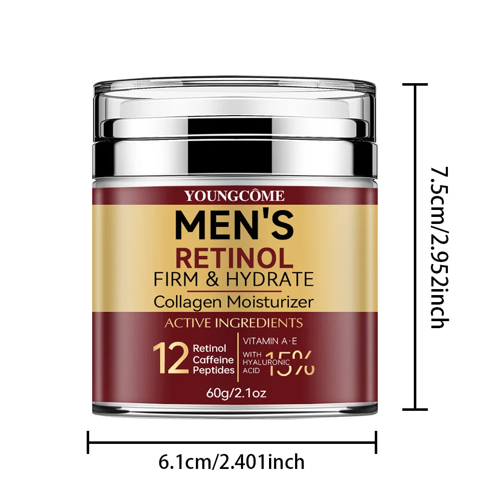 Creme Facial de Retinol para Homem — Firmeza, Brilho e Anti-Rugas | AlivioPrime
