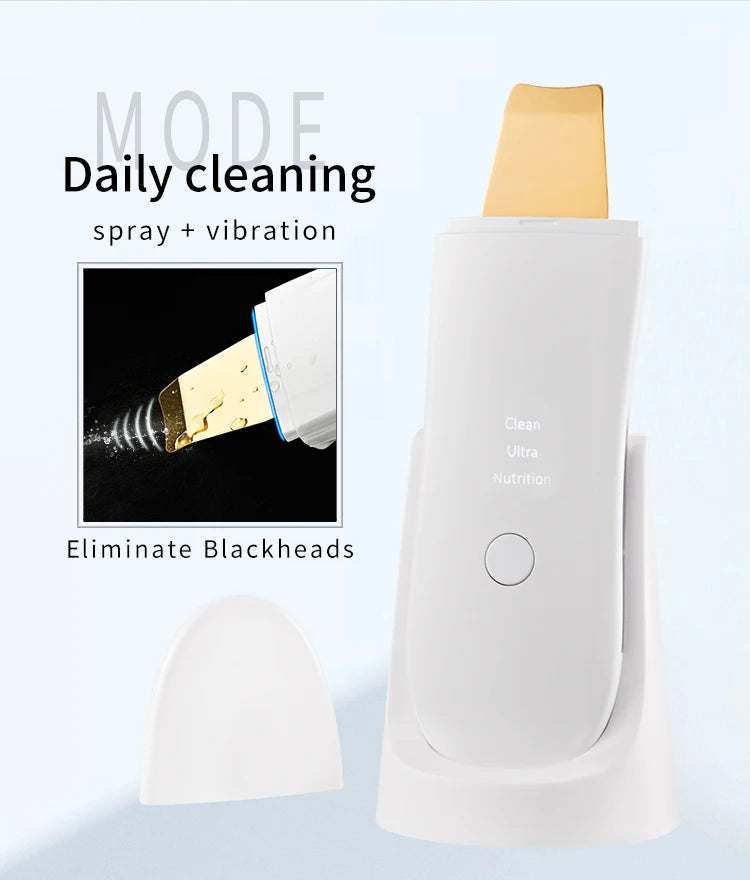 Espátula Ultrassónica de Limpeza Facial Premium — Esfoliante e Anti-Acne | AlivioPrime