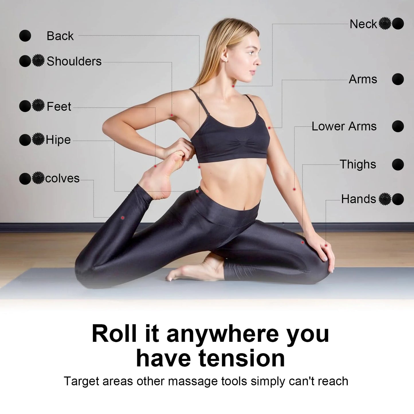 Bola de Massagem com Picos — Tecido Profundo, Trigger Points e Terapia Muscular | AlivioPrime