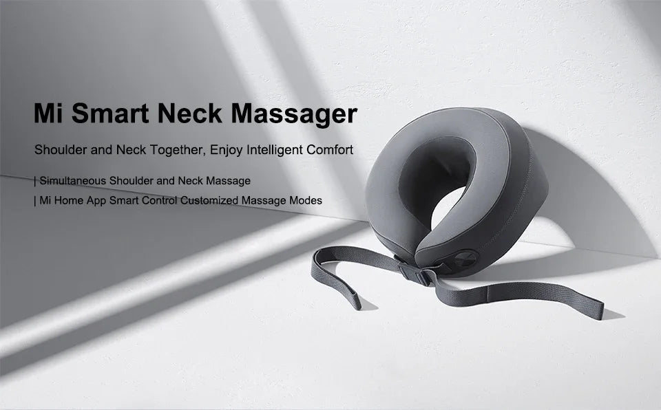 Massageador Cervical Inteligente Xiaomi Mijia — Vibração e Calor Constante 42°C