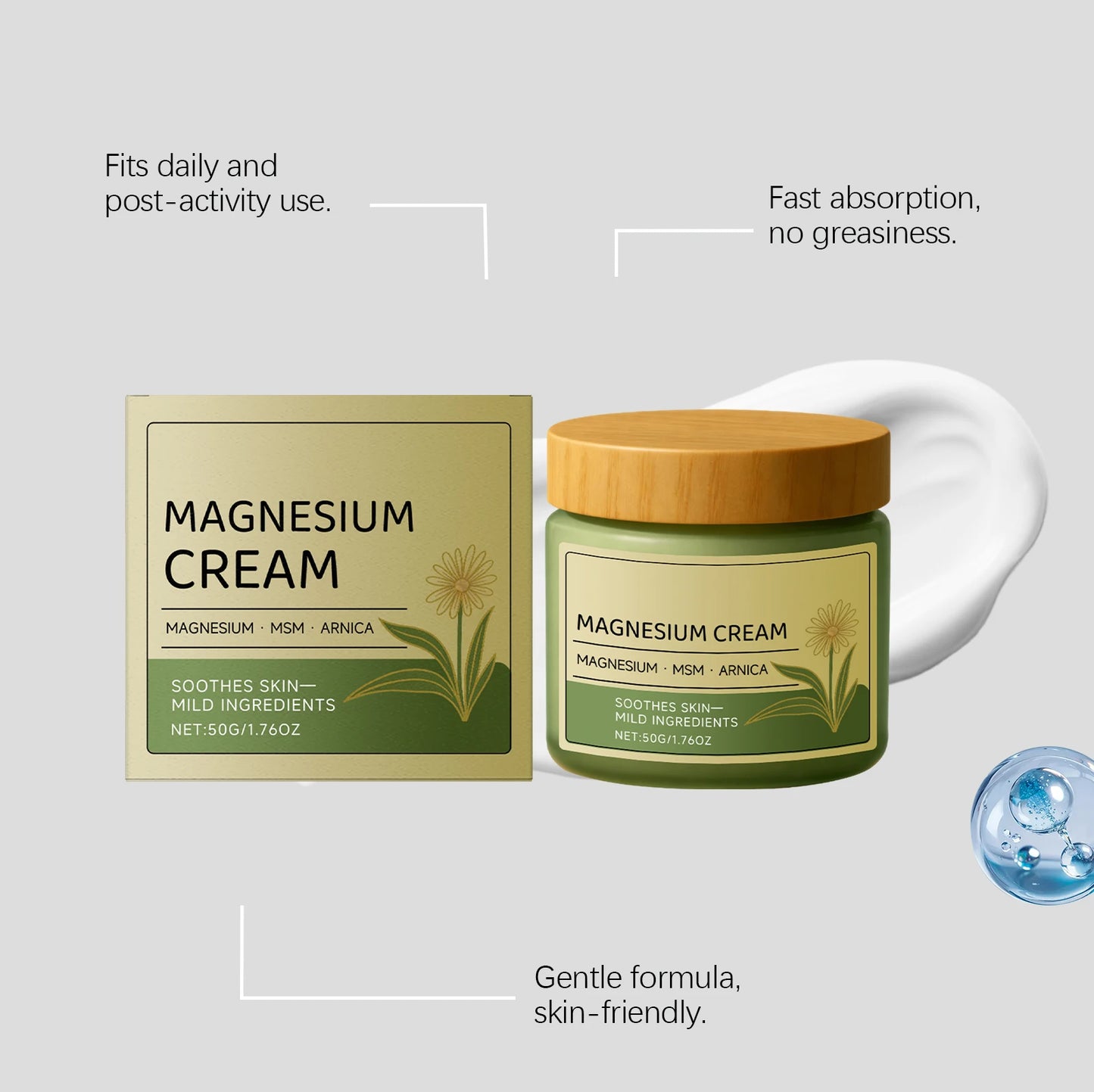 Creme de Magnésio para Músculos e Nervos — Hidratação e Bem-Estar | AlivioPrime
