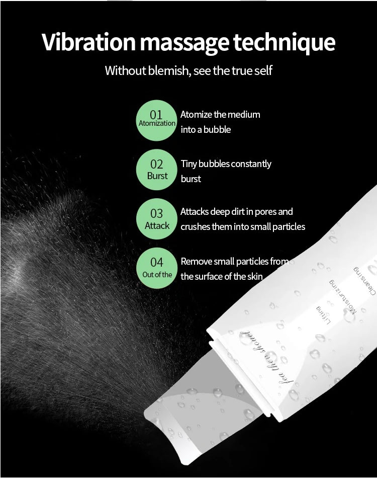 Espátula Vibratória de Limpeza Facial — Remove Pontos Negros e Esfoliante | AlivioPrime