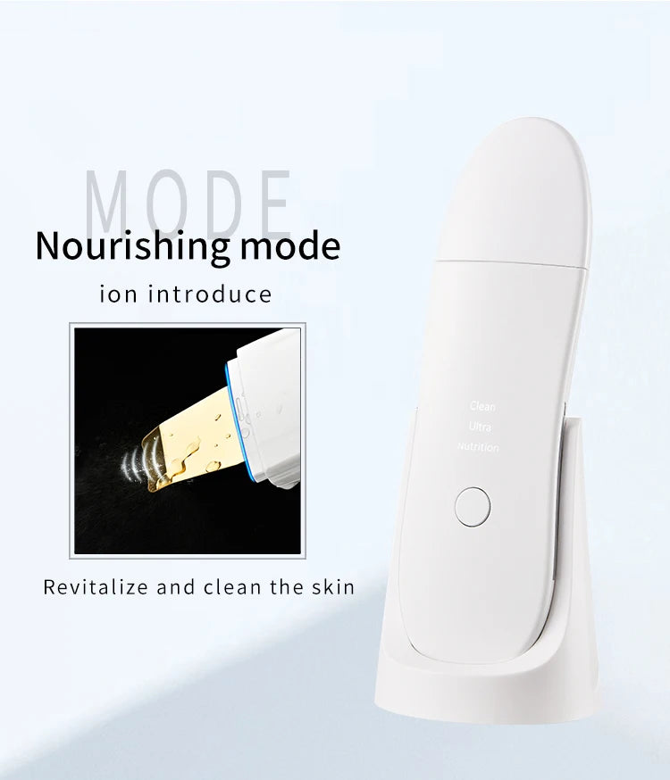 Espátula Ultrassónica de Limpeza Facial Premium — Esfoliante e Anti-Acne | AlivioPrime