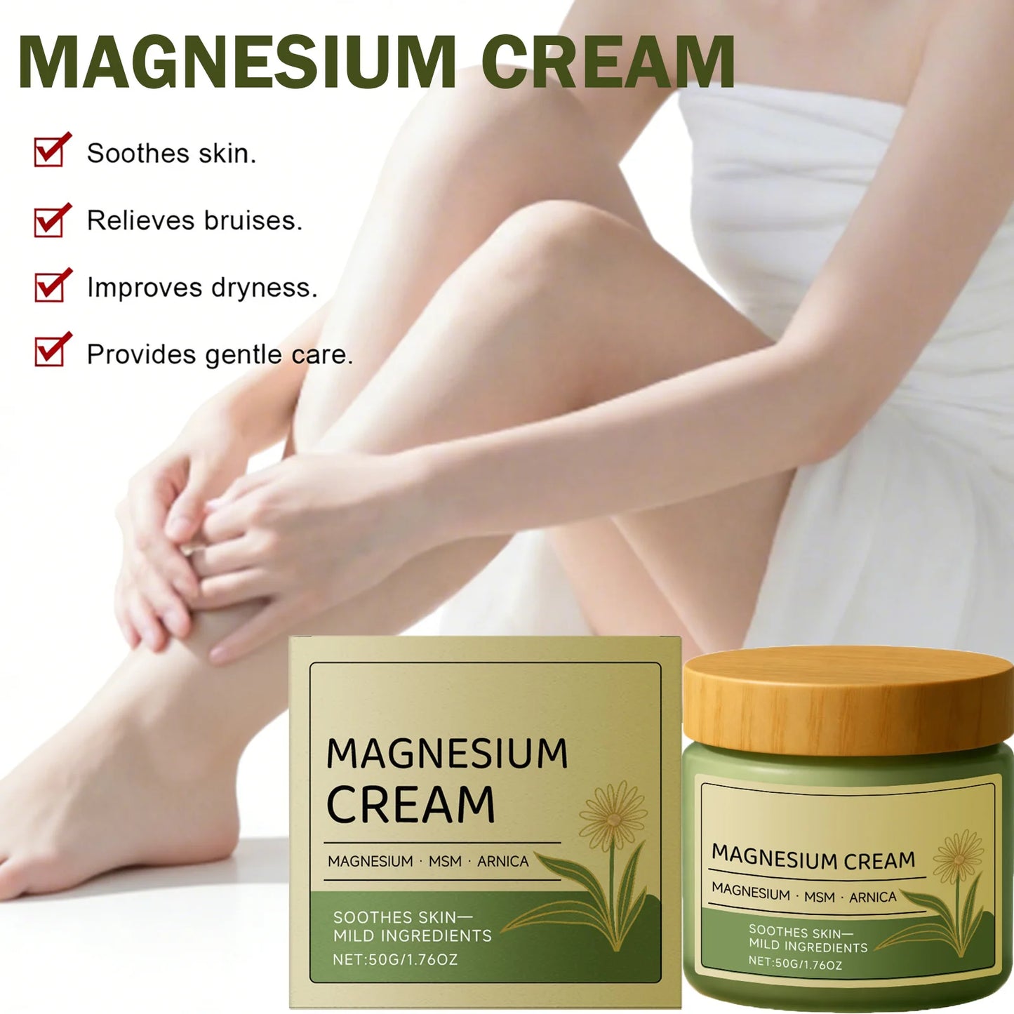 Creme de Magnésio para Músculos e Nervos — Hidratação e Bem-Estar | AlivioPrime